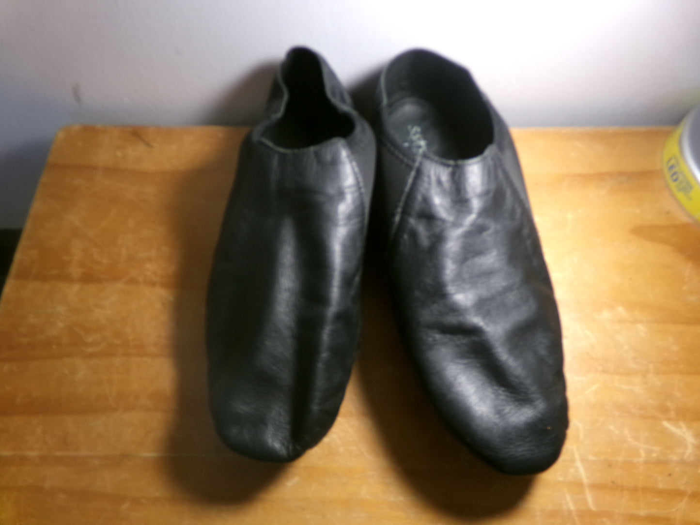 Pre-Owned Jazz Shoes So Danca JZ43 Adult 9M Black Pull On Leather Split