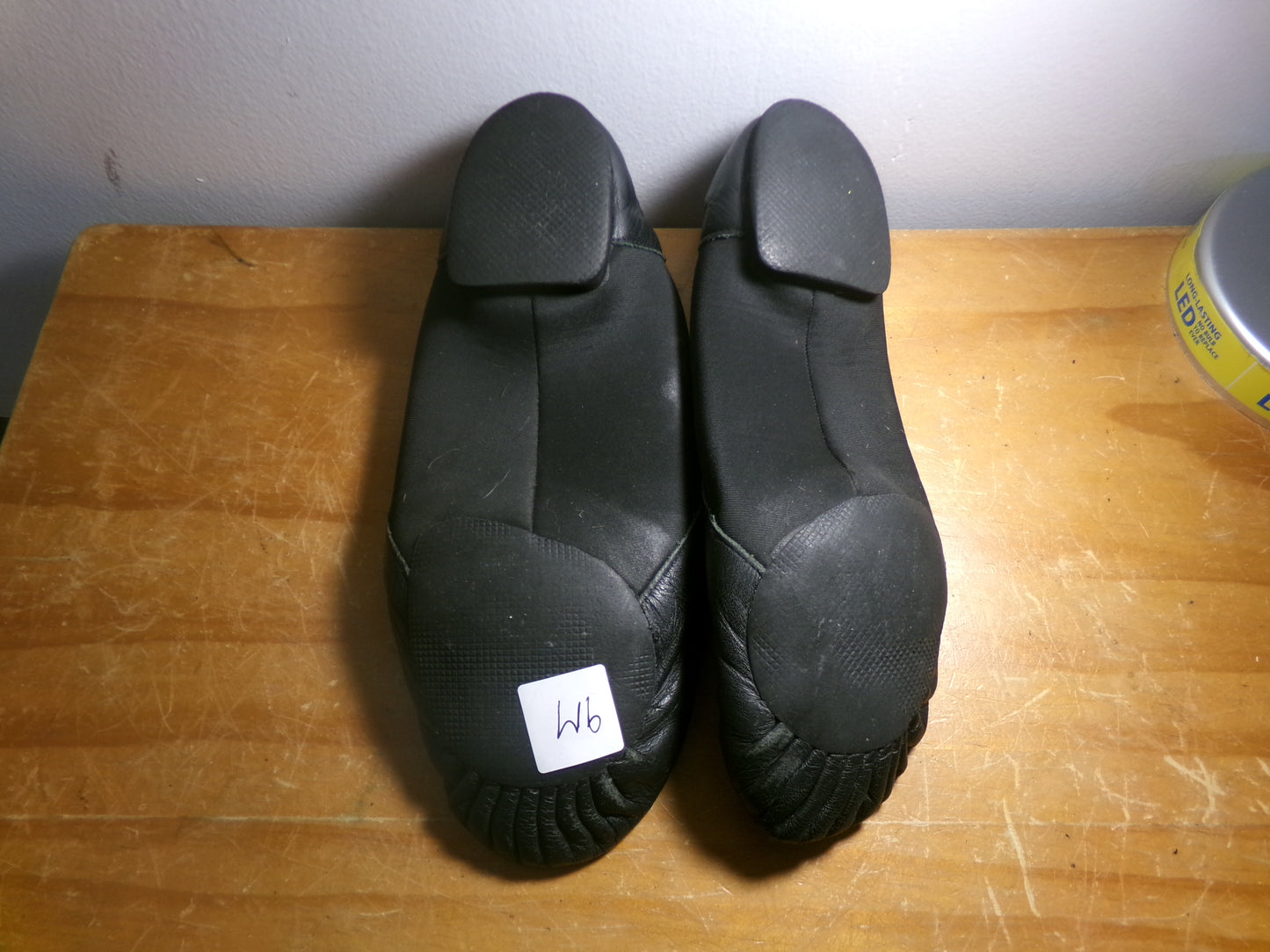 Pre-Owned Jazz Shoes So Danca JZ43 Adult 9M Black Pull On Leather Split