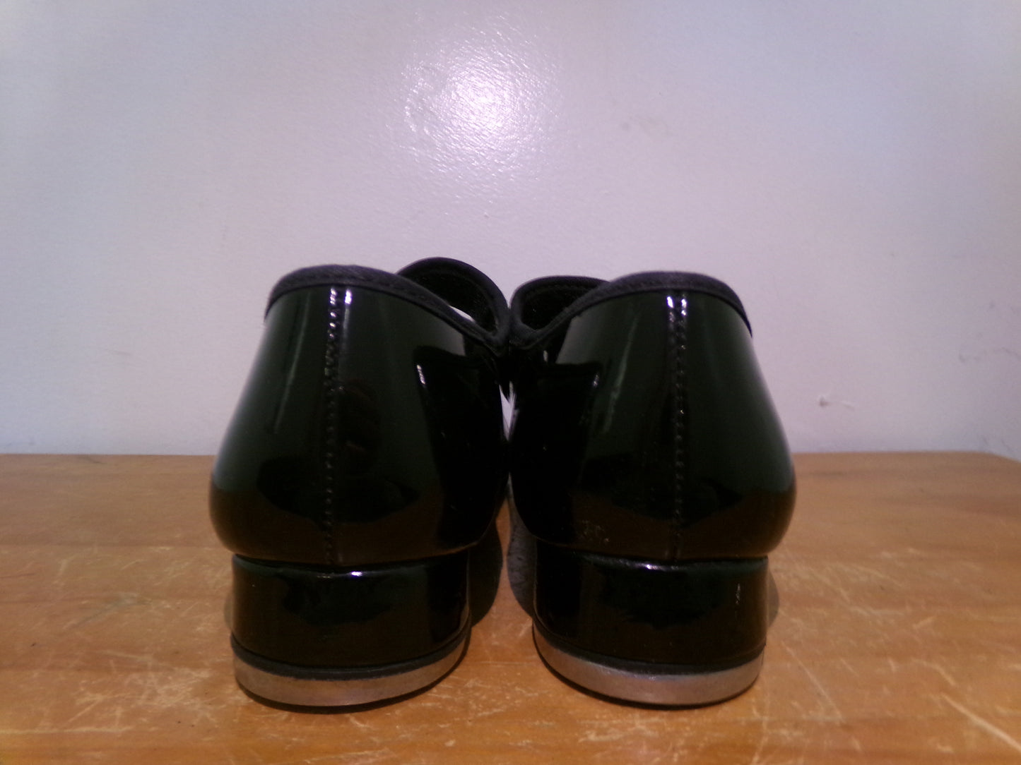 Pre-Owned Tap Shoes Youth 6M Black So Danca Mary Jane Leather Loop Strap