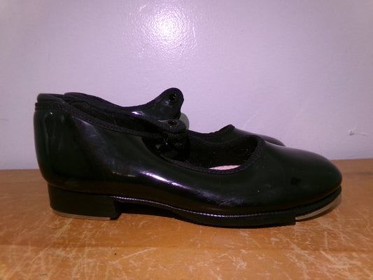 Pre-Owned Tap Shoes Capezio Big Kids Black 12M Tyette Slip On Student