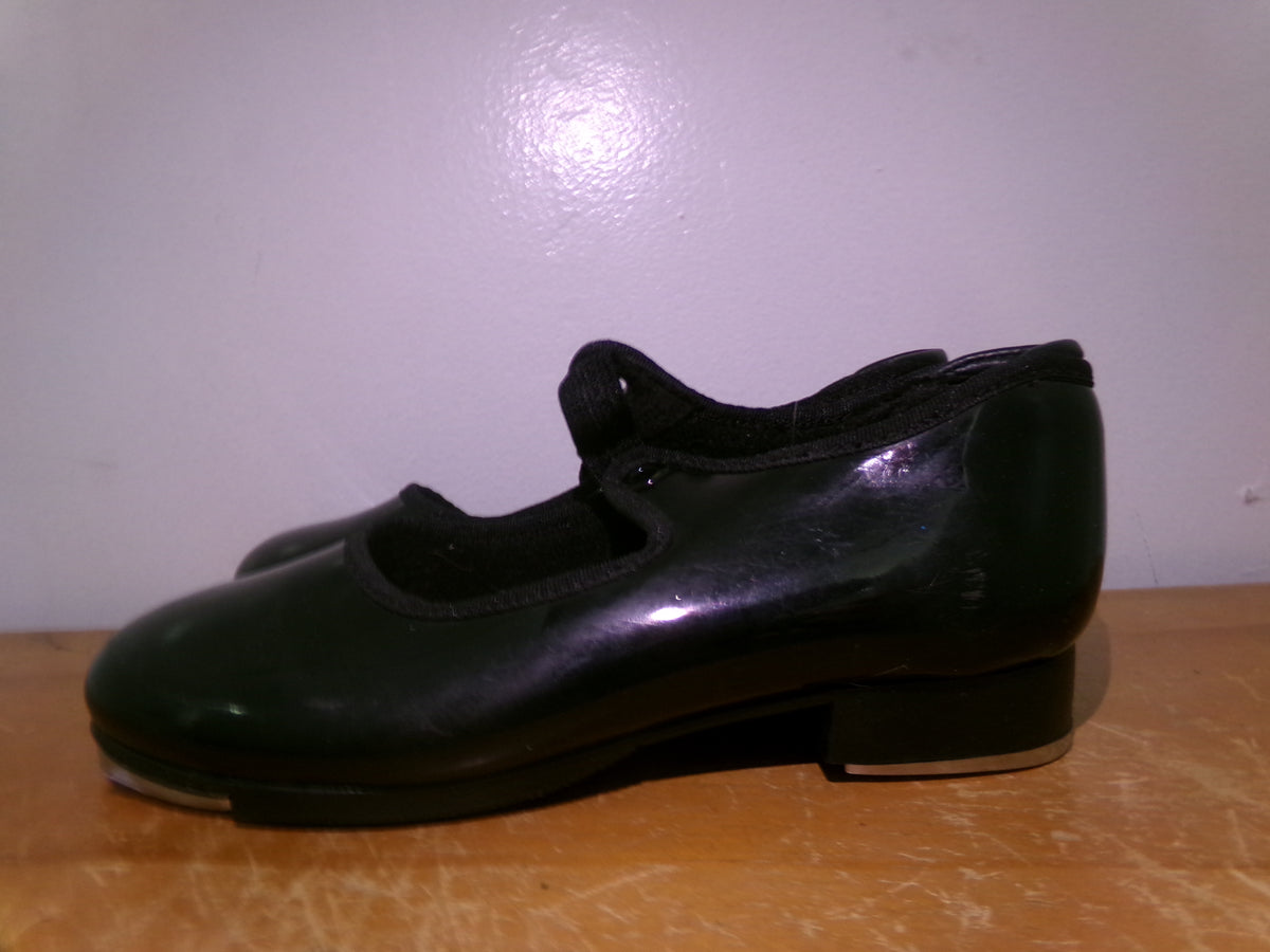 Pre-Owned Tap Shoes Capezio Big Kids Black 12M Tyette Slip On Student
