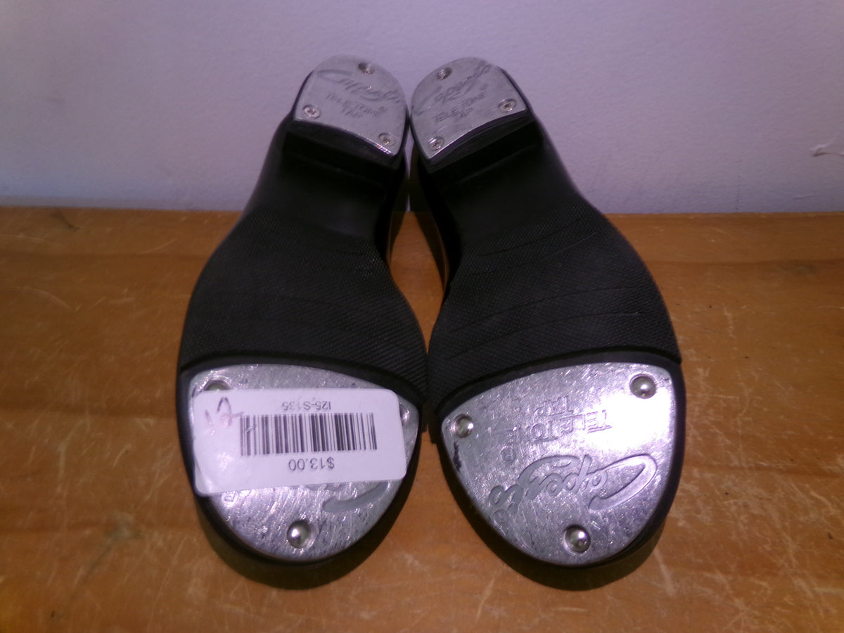 Pre-Owned Tap Shoes Capezio Big Kids Black 12M Tyette Slip On Student