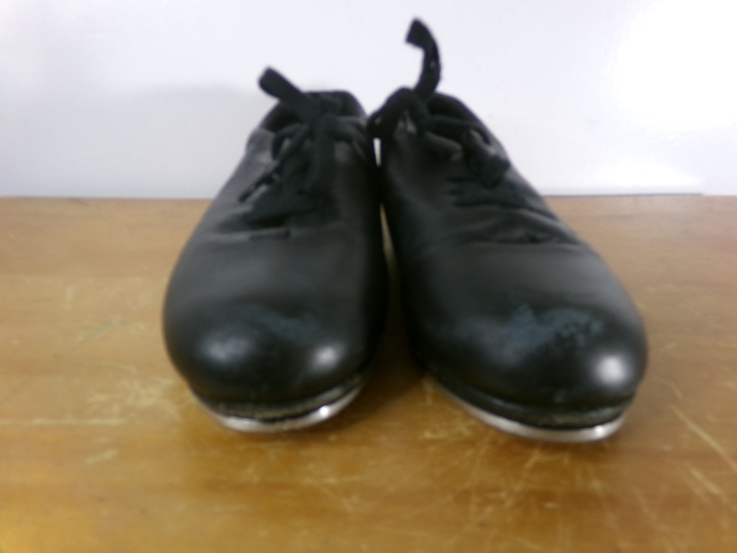 Dance Tap Shoes 13M Youth Capezio 443 Student Lace Up Black Full Sole