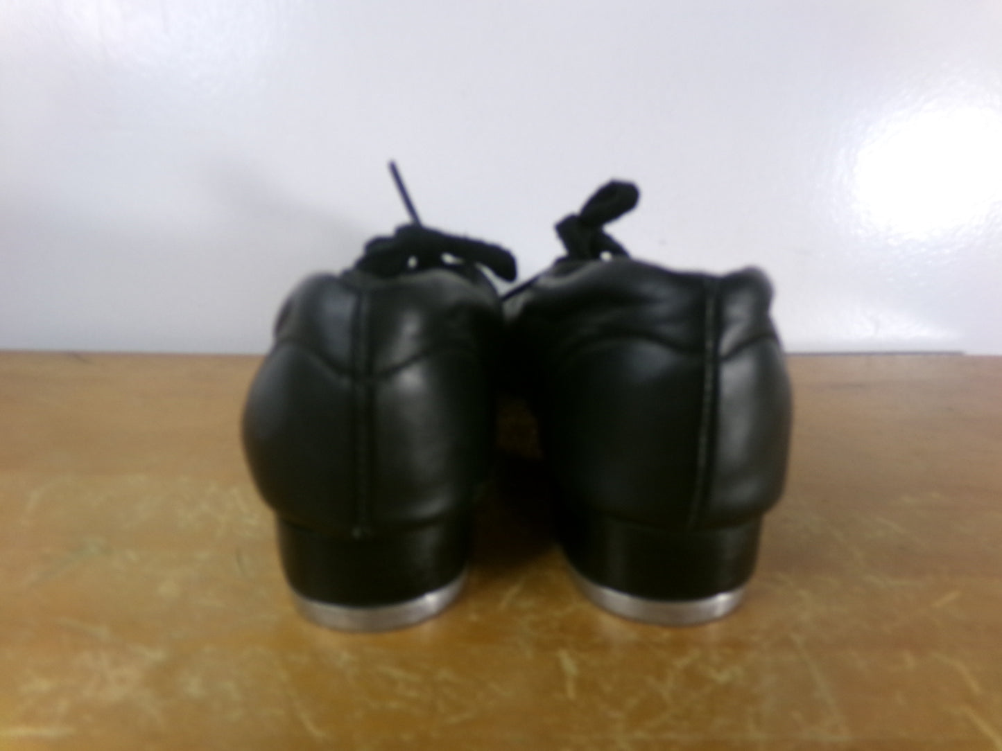 Dance Tap Shoes 13M Youth Capezio 443 Student Lace Up Black Full Sole