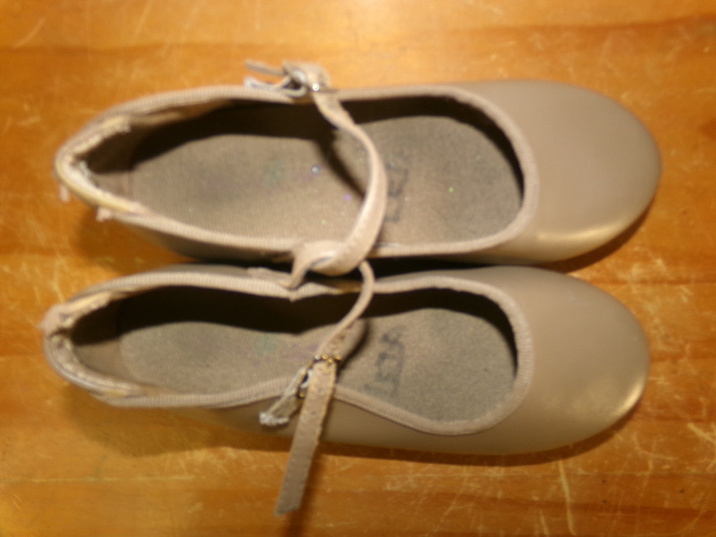 Pre-Owned Tap Shoes Revolution Style 826 3M Child Mary Jane Buckle Tan
