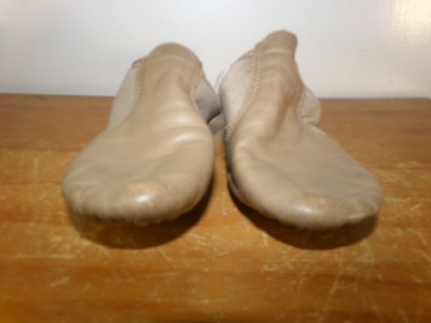 Pre-Owned Jazz Shoes Capezio 3M Side Elastic Leather Slip On Split Sole