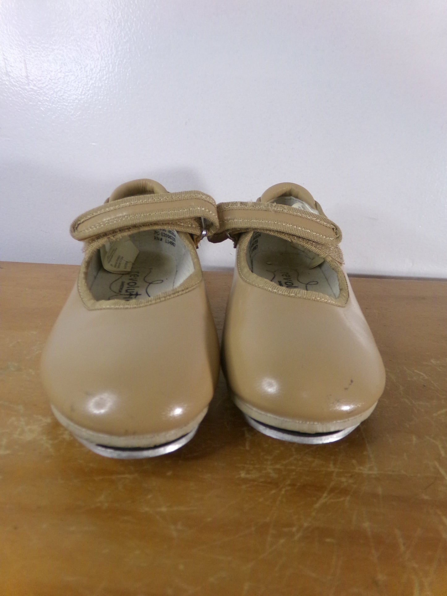 Pre-Owned Tap Shoes Revolution Style RD60014 11.5M Child Mary Jane Buckle Tan