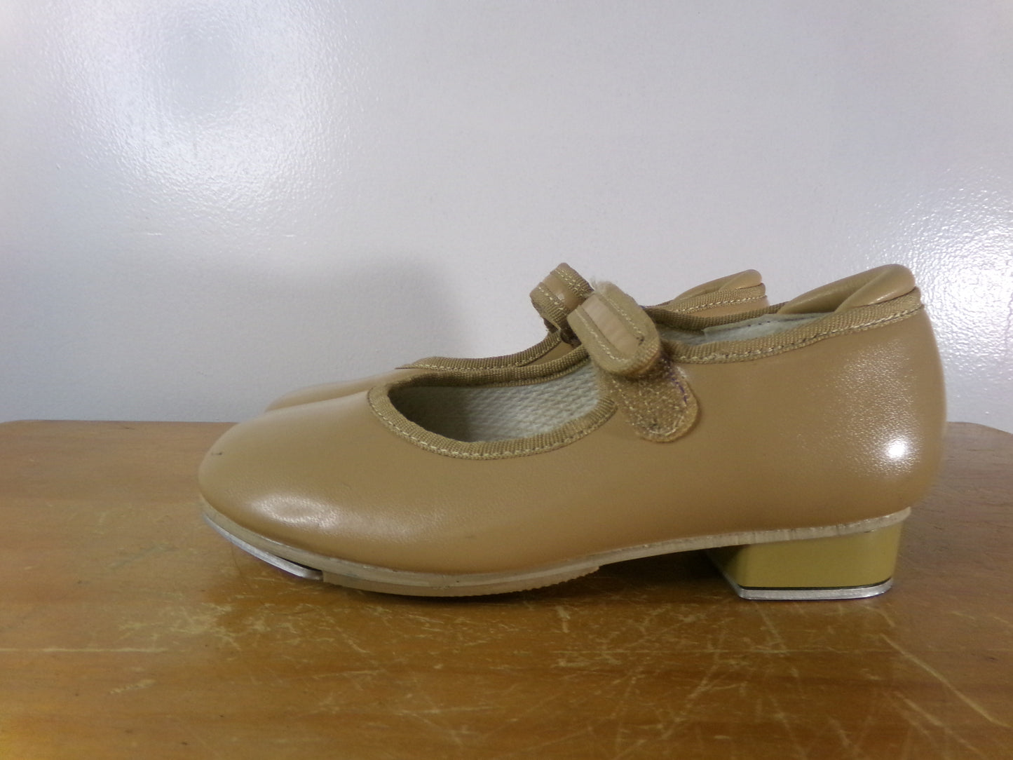 Pre-Owned Tap Shoes Revolution Style RD60014 11.5M Child Mary Jane Buckle Tan