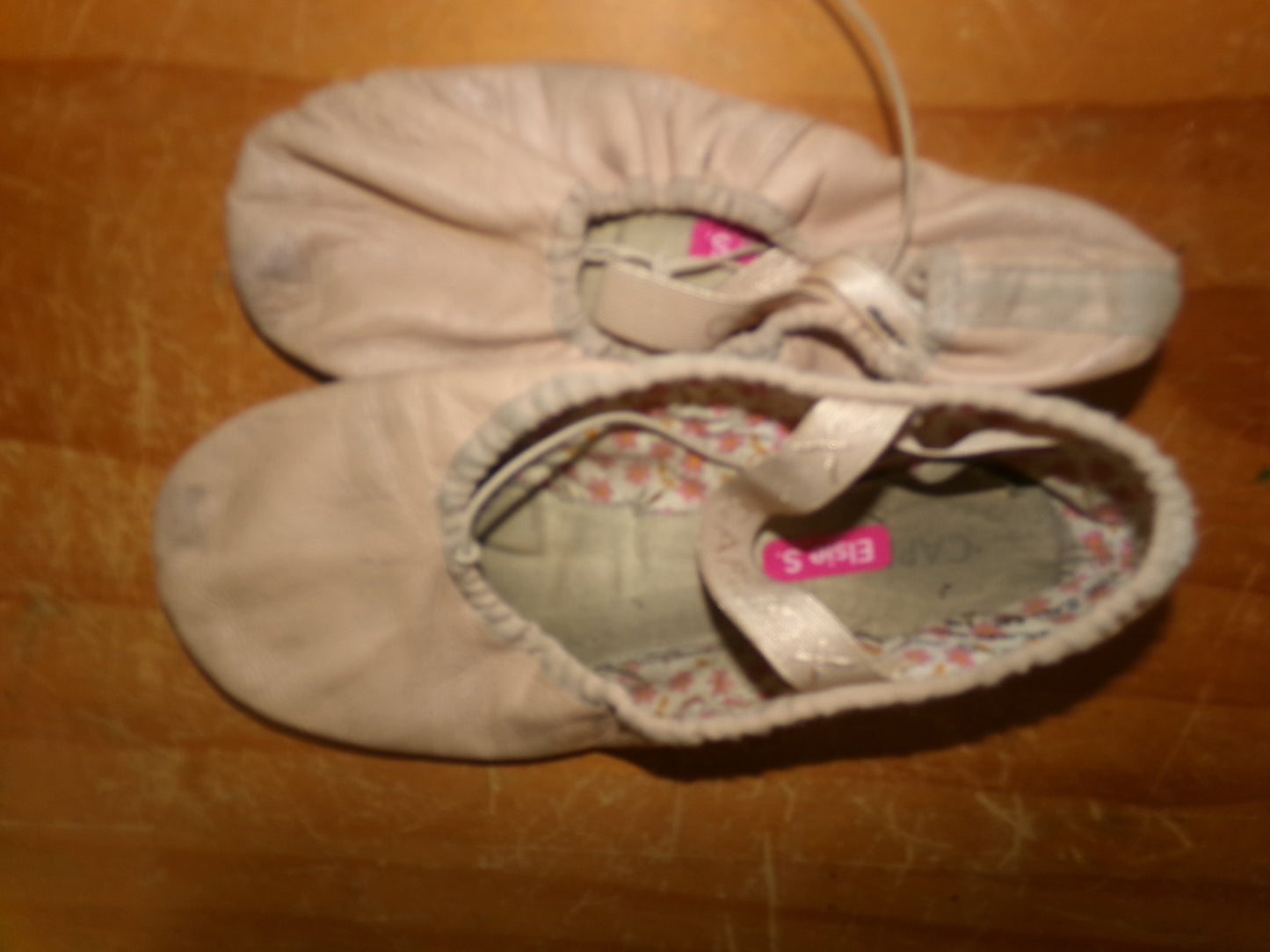 Pre-Owned Ballet Shoes Capezio Adult 6M Tie Drawstring Leather Single Strap Full Sole