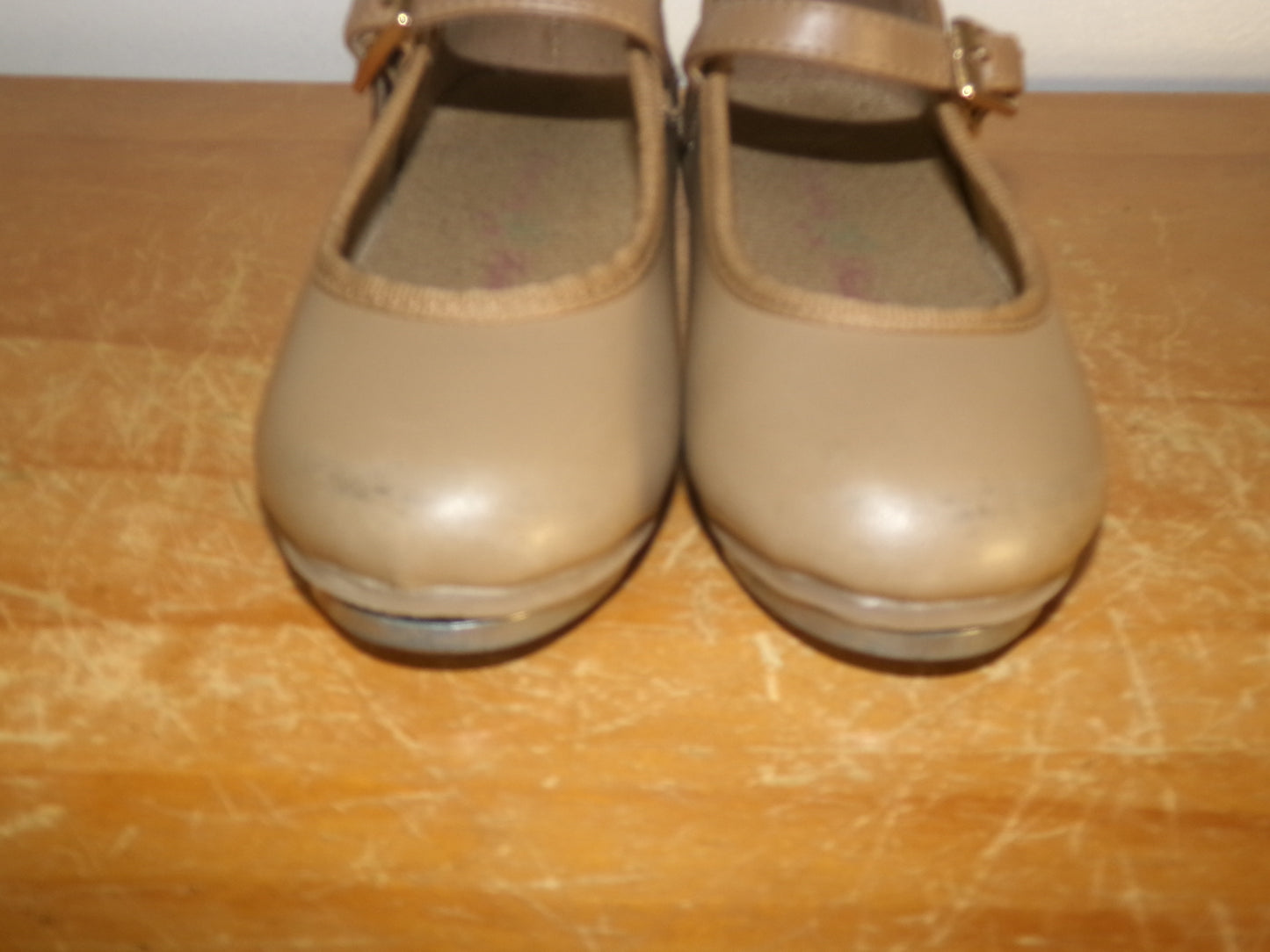 Pre-Owned Tap Shoes Dancing Fair Toddler 6.5M Mary Jane Leather Buckle