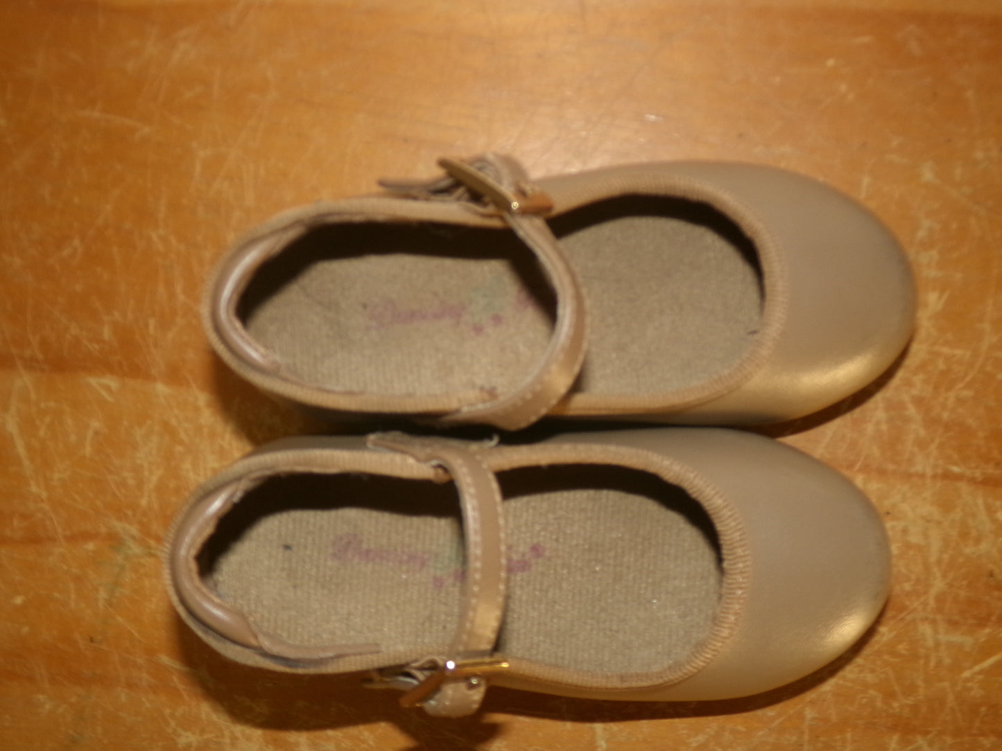 Pre-Owned Tap Shoes Dancing Fair Toddler 6.5M Mary Jane Leather Buckle