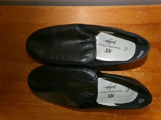 Pre-Owned Jazz Shoes ABT Adult 7.5M Side Elastic Leather Slip On Split Sole