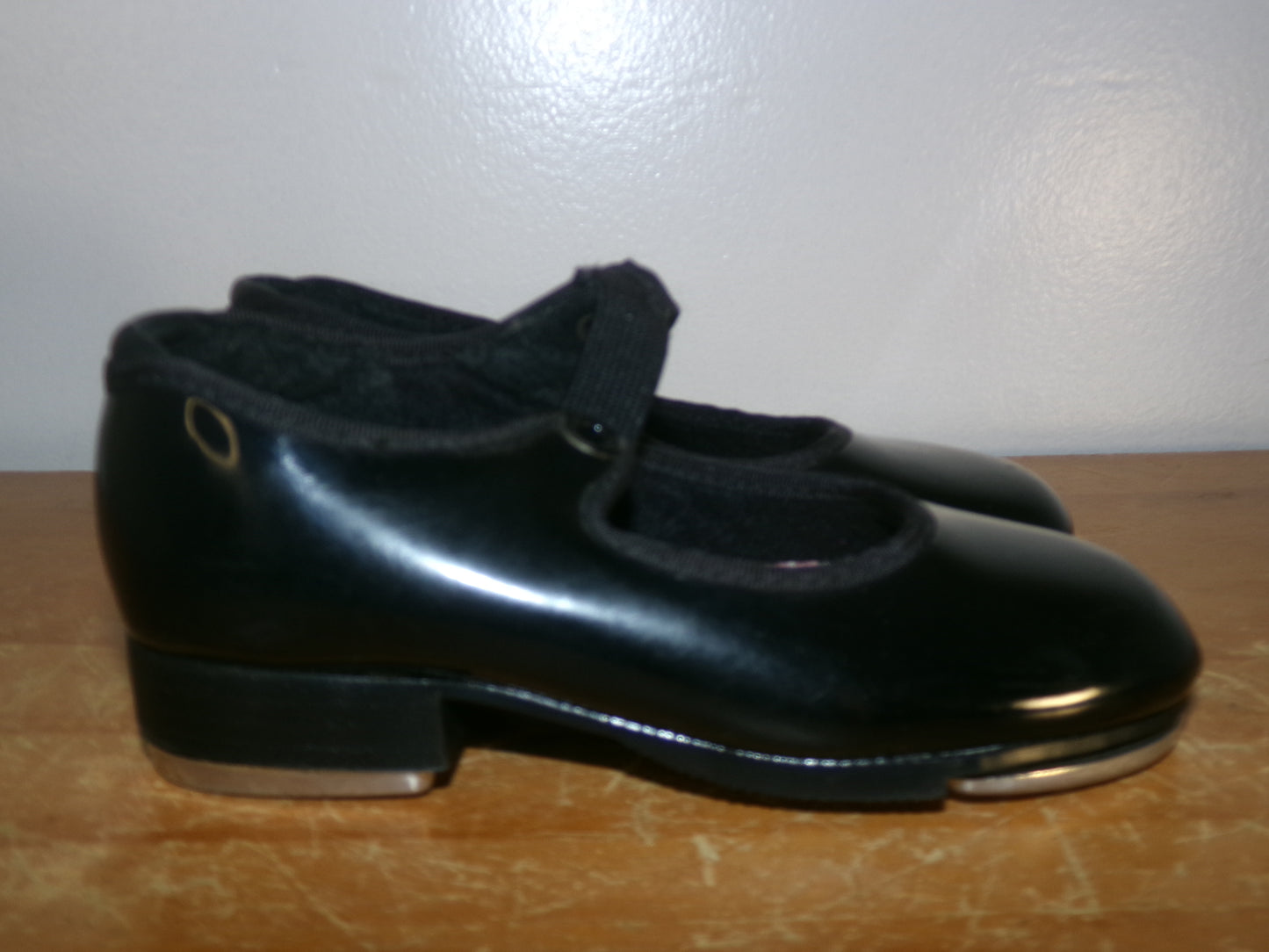 Dance Tap Shoes Capezio Toddler 6M Black Tyette  Leather Student