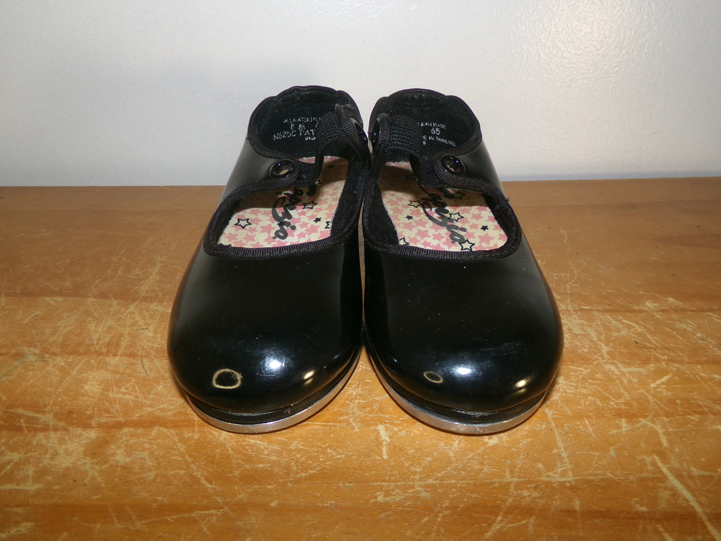Dance Tap Shoes Capezio Toddler 6M Black Tyette  Leather Student