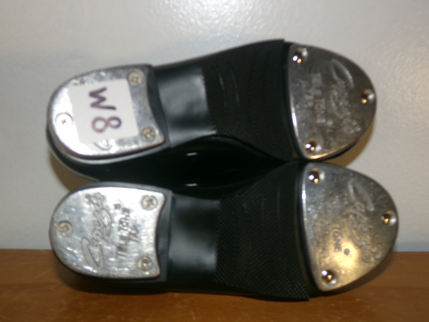 Dance Tap Shoes Capezio Toddler 6M Black Tyette  Leather Student