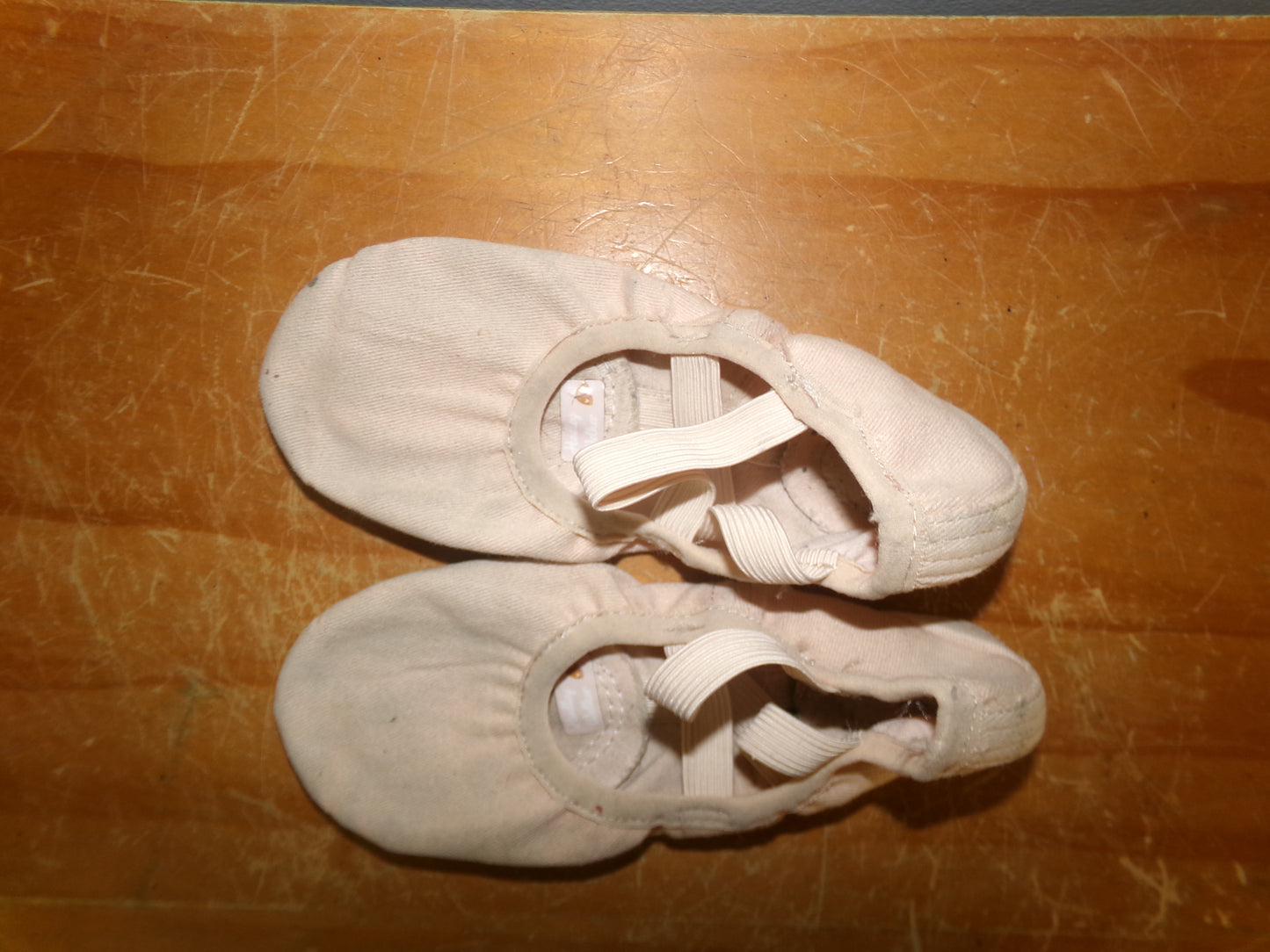 Pre-Owned Ballet Shoes Generic Toddler 1.5 Canvas Split Sole Double Strap