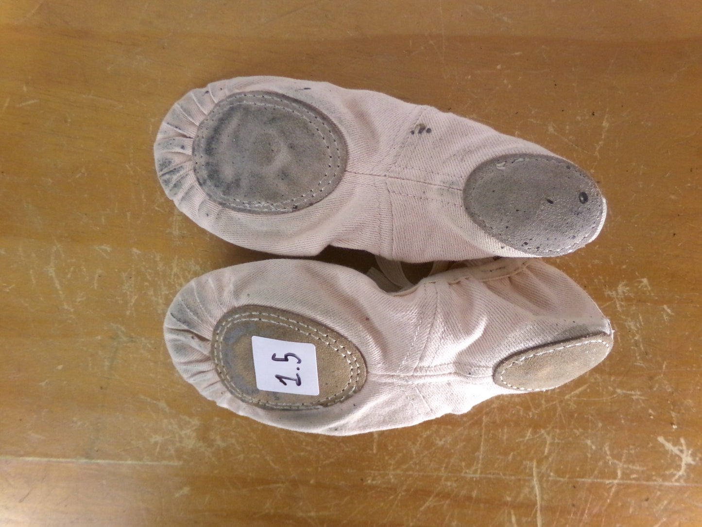 Pre-Owned Ballet Shoes Generic Toddler 1.5 Canvas Split Sole Double Strap