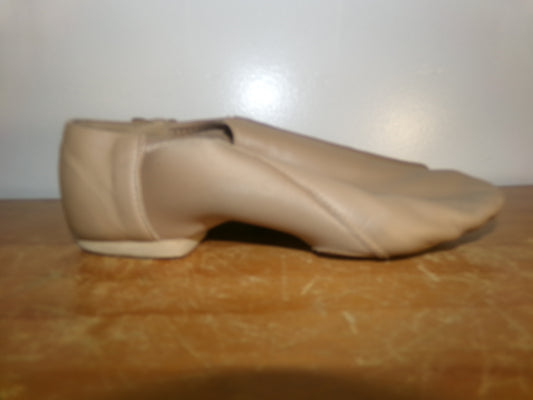 Pre-Owned Jazz Shoes So Danca 6N JZ43 Tan Adult Pull On Leather Split Sole