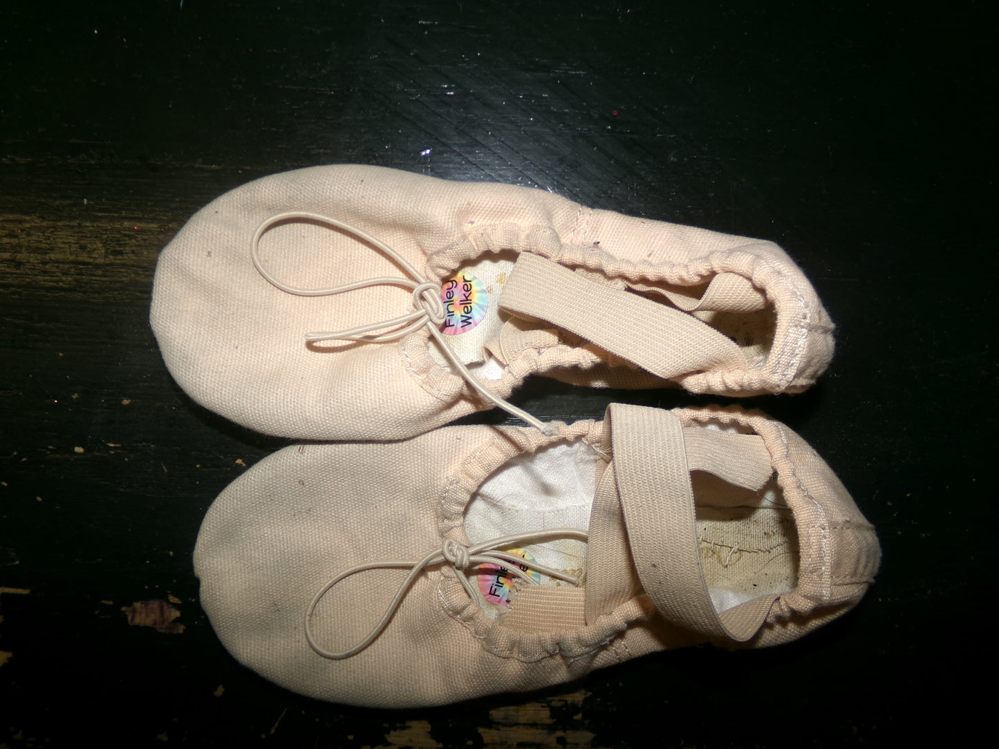 Pre-Owned Ballet Shoes Dancing Fair 3M Toddler Canvas  Split Sole
