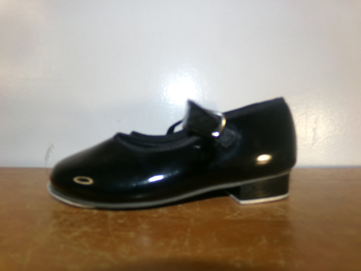 Pre-Owned Tap Shoes Revolution Black Kids 11.5 Mary Jane Buckle 821