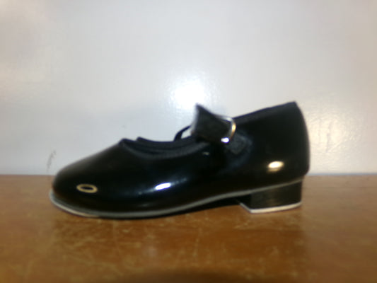 Pre-Owned Tap Shoes Revolution Black Kids 11.5 Mary Jane Buckle 821