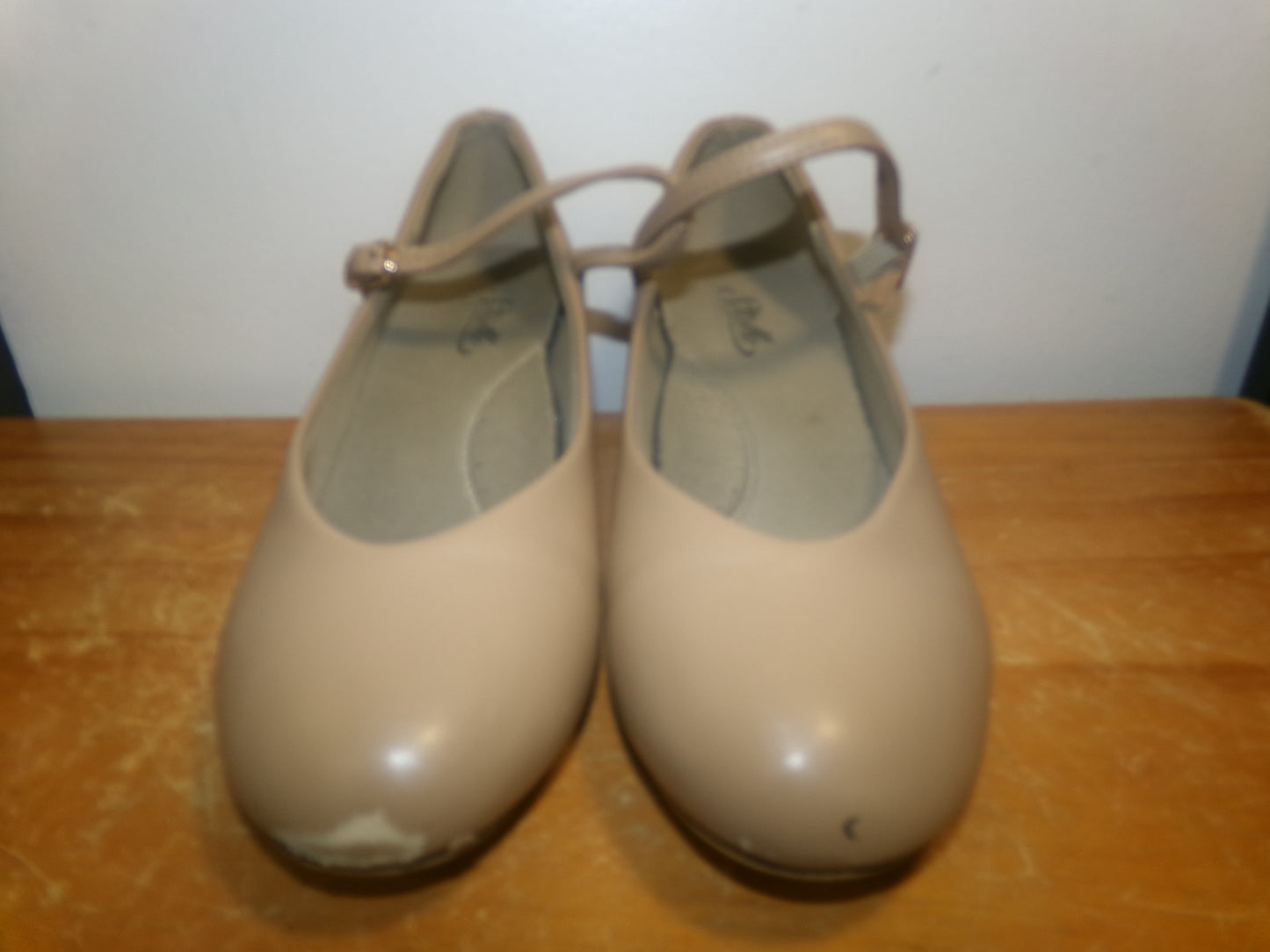 Pre-Owned Jazz Shoes Stelle Child 4M Leather Single Strap Closed Toe