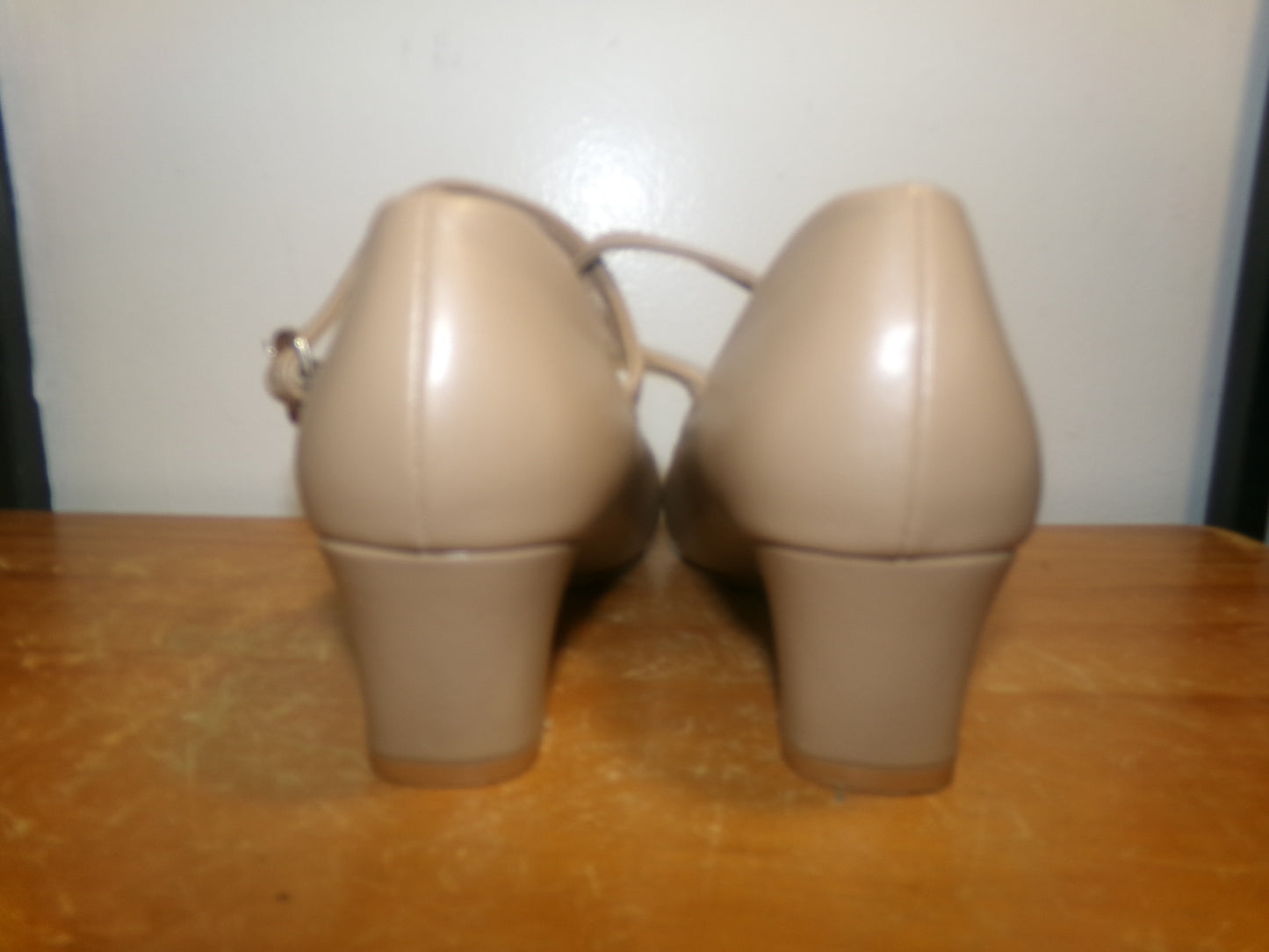 Pre-Owned Jazz Shoes Stelle Child 4M Leather Single Strap Closed Toe