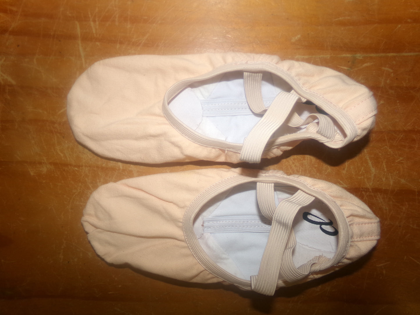 Pre-Owned Ballet Shoes Danz N Motion 398 Adult 7.5 Leather Cross Straps Split Sole