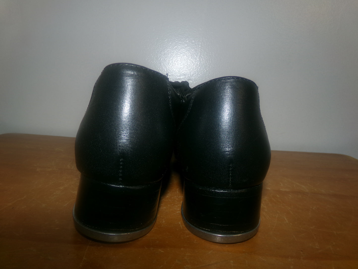 Pre-Owned Tap Shoes Dancing Fair Adult 5M Oxford Leather Lace Up Full Sole