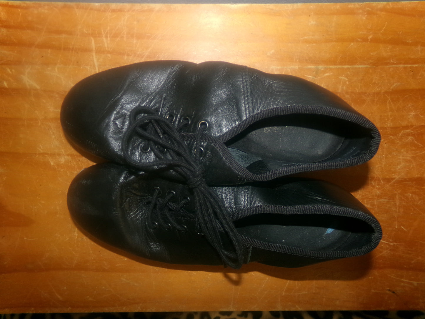 Pre-Owned Clogging Shoes Steven Stompers Adult 6M Oxford Leather Split Sole