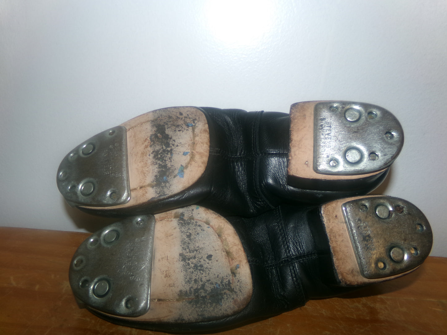Pre-Owned Clogging Shoes Steven Stompers Adult 6M Oxford Leather Split Sole