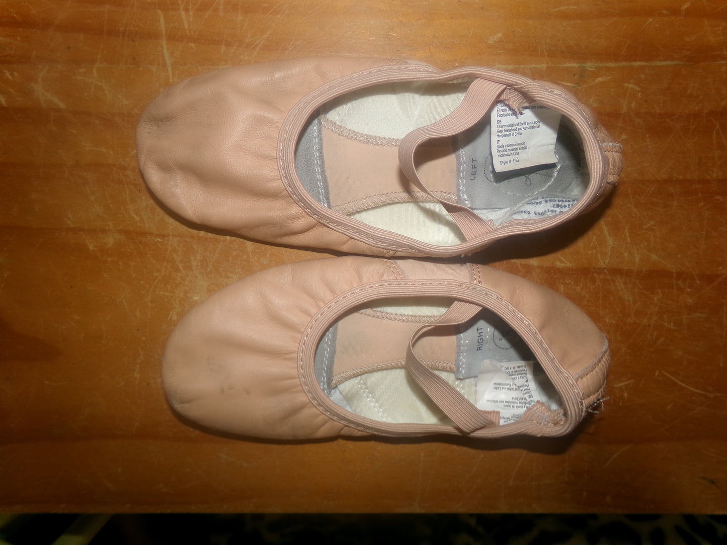 Pre-Owned Ballet Shoes Revolution 150 Pink Adult 6M Leather Split Sole Stretch