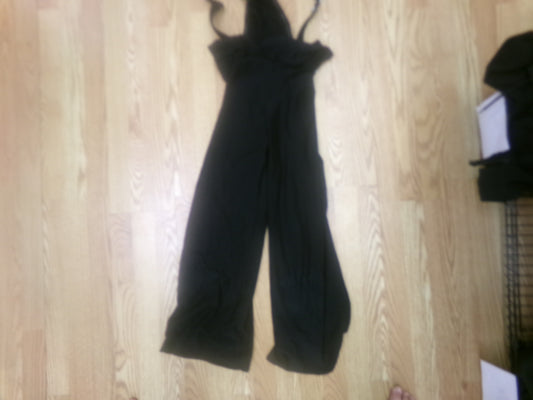 Pre-Owned Costume Medium Adult Black Kelle Jazz Tap Romper/overalls