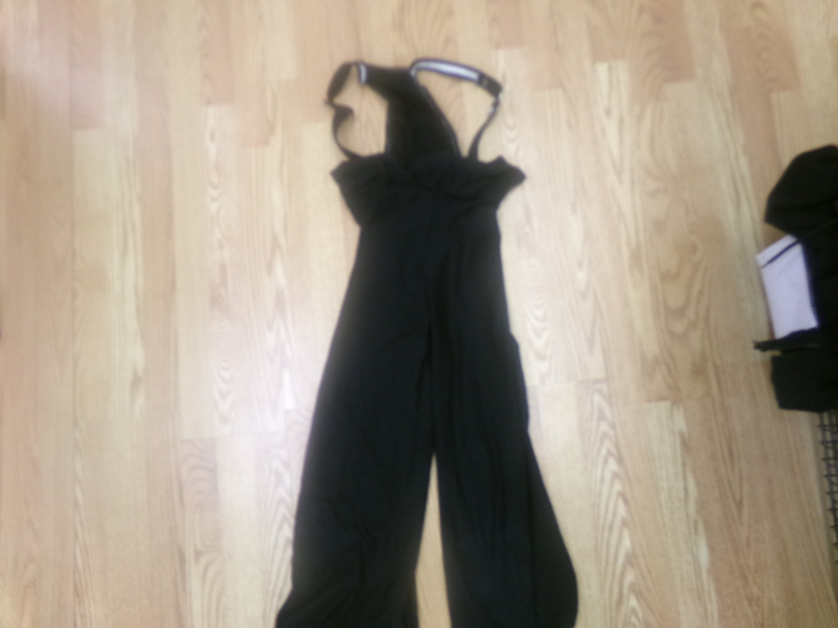 Pre-Owned Costume Medium Adult Black Kelle Jazz Tap Romper/overalls