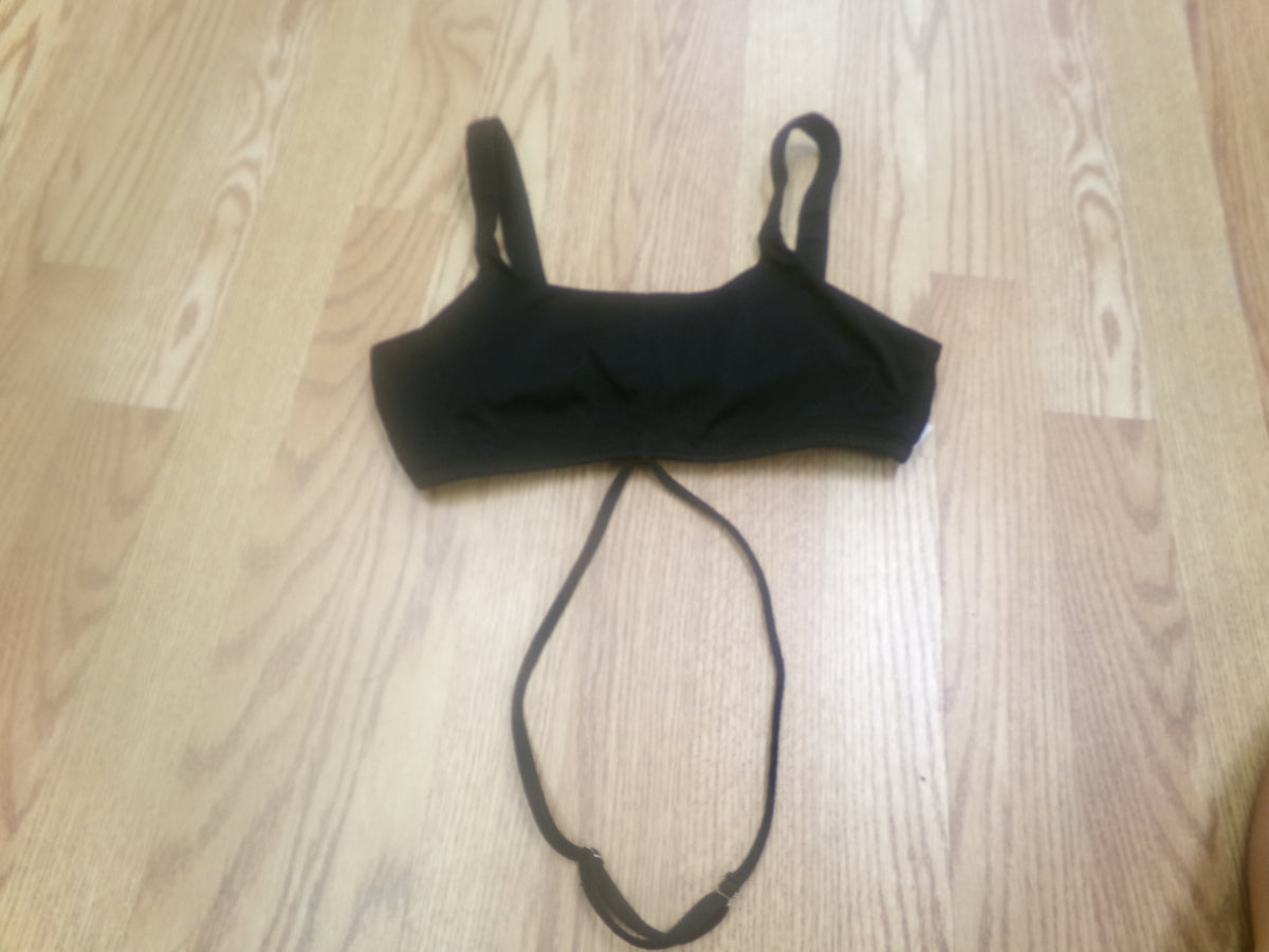 Pre-Owned Sports Bra Black Small Adult Tank Strap Around the waist Jazz Modern