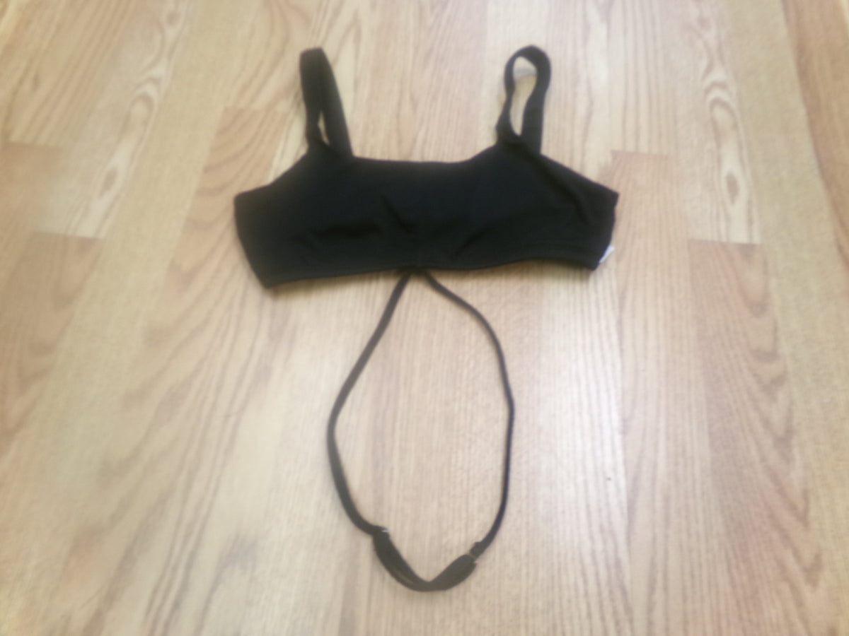 Pre-Owned Sports Bra Black Small Adult Tank Strap Around the waist Jazz Modern