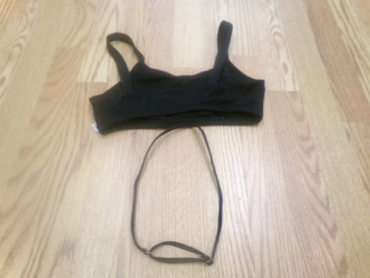 Pre-Owned Sports Bra Black Small Adult Tank Strap Around the waist Jazz Modern