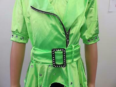 Pre-Owned Costume Weissman 6866 Large Child Green Jazz Tap Rhinestones