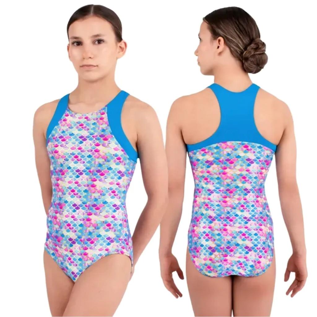 NEW Gymnastics Leotard Eurotard Mermaid Child Sizes Acro Tumbling