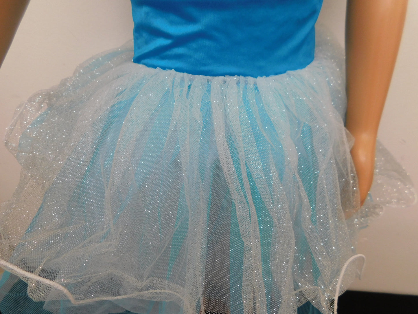 Pre-Owned Costume Curtain Call  E1914 Medium Child Turquoise Tutu Dress Ballet YAGP