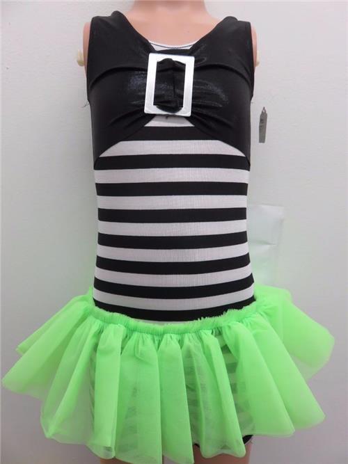 Pre-Owned Costume Weissman  5916 Medium Adult Lime Tutu Dress Hip Hop