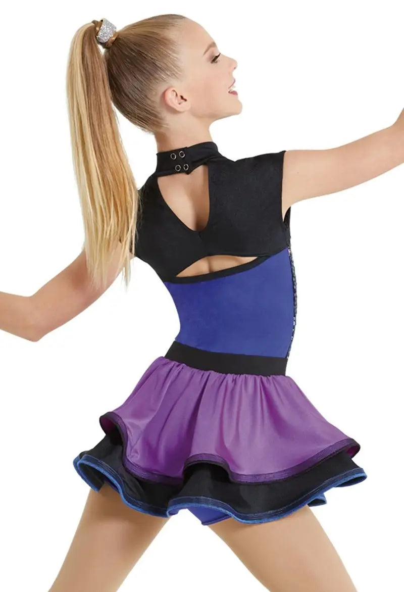 Pre-Owned Costume Medium Adult Purple Weissman Medium Adult Jazz Tap Clogging Musical Theater Sequin Dress