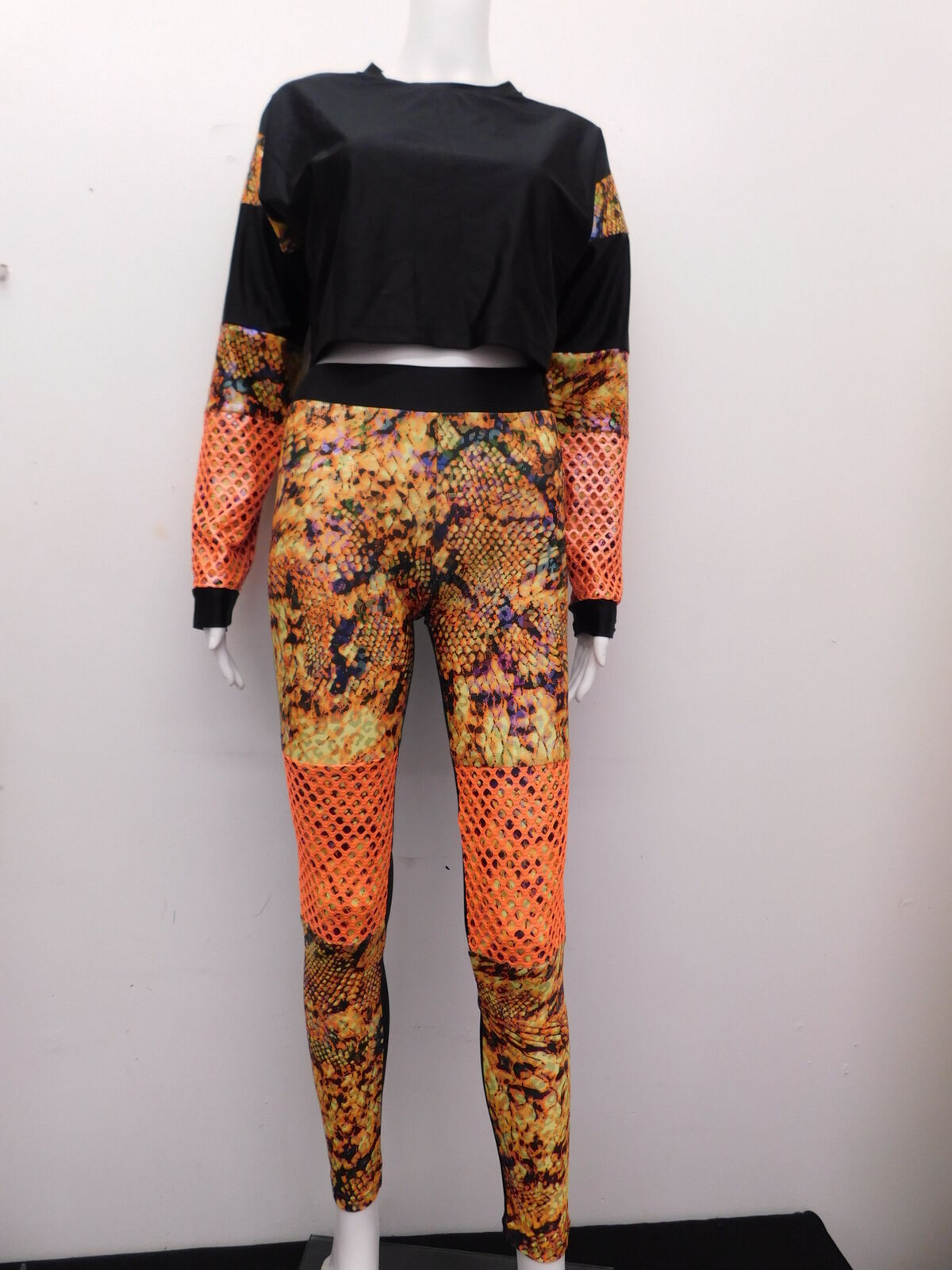 Pre-Owned Costume Double Platinum  EL186 Small Adult Orange  Jazz