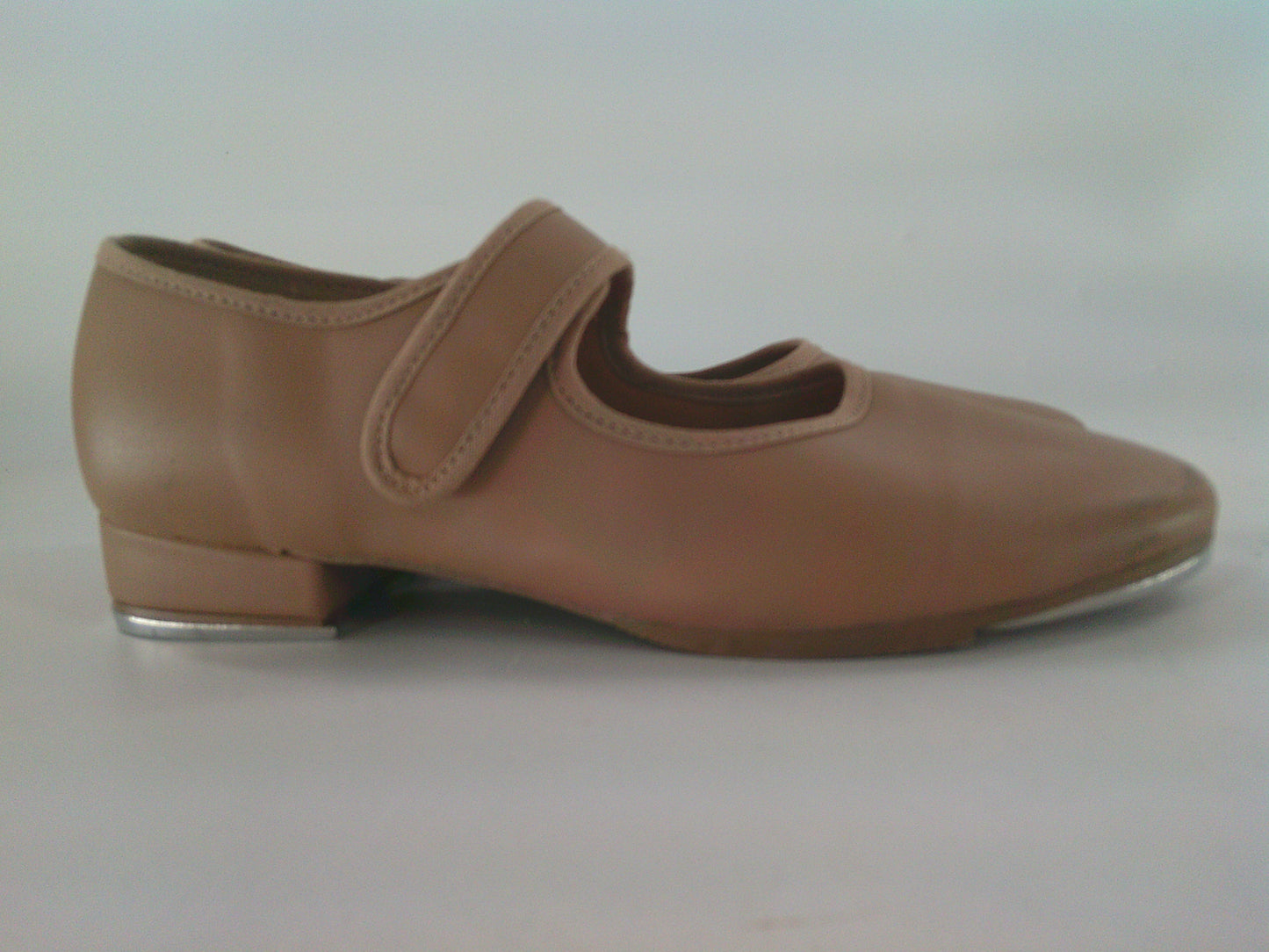 Pre-Owned Tap Shoes SoDanca Adult 5M Mary Jane Leather Loop Strap