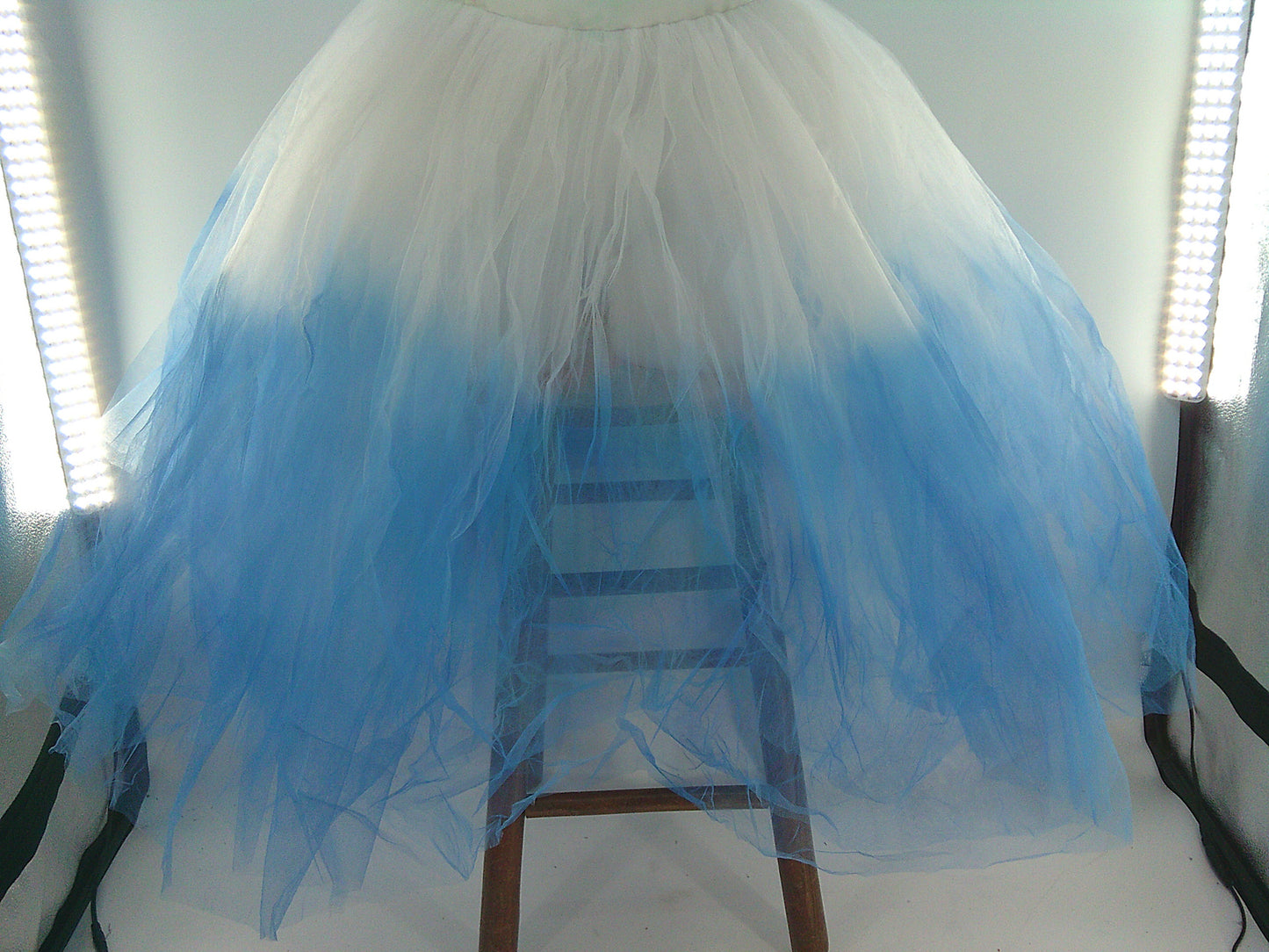 Pre-Owned Costume Revolution  RC19745 Large Adult  White Ombre Heart Ballet Rhinestones