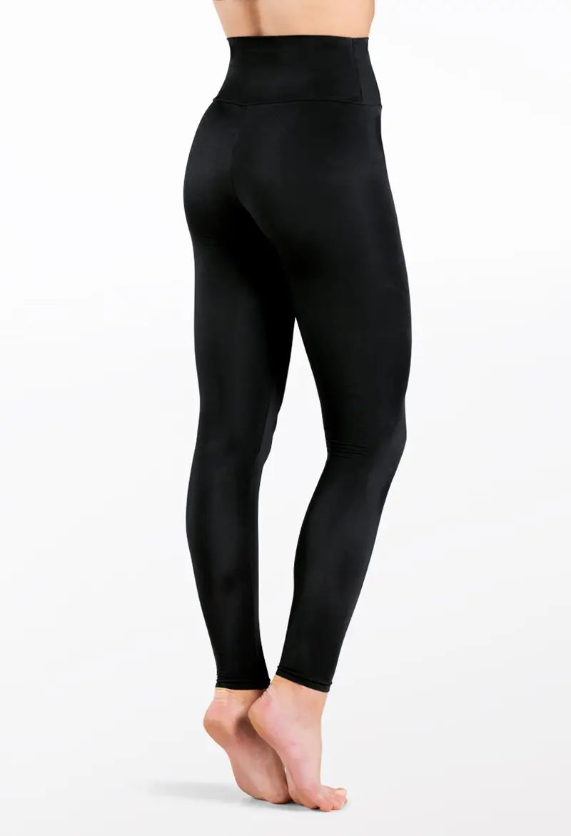 Pre-Owned Leggings Balera 14065 Large Child Black Jazz Tap Acro