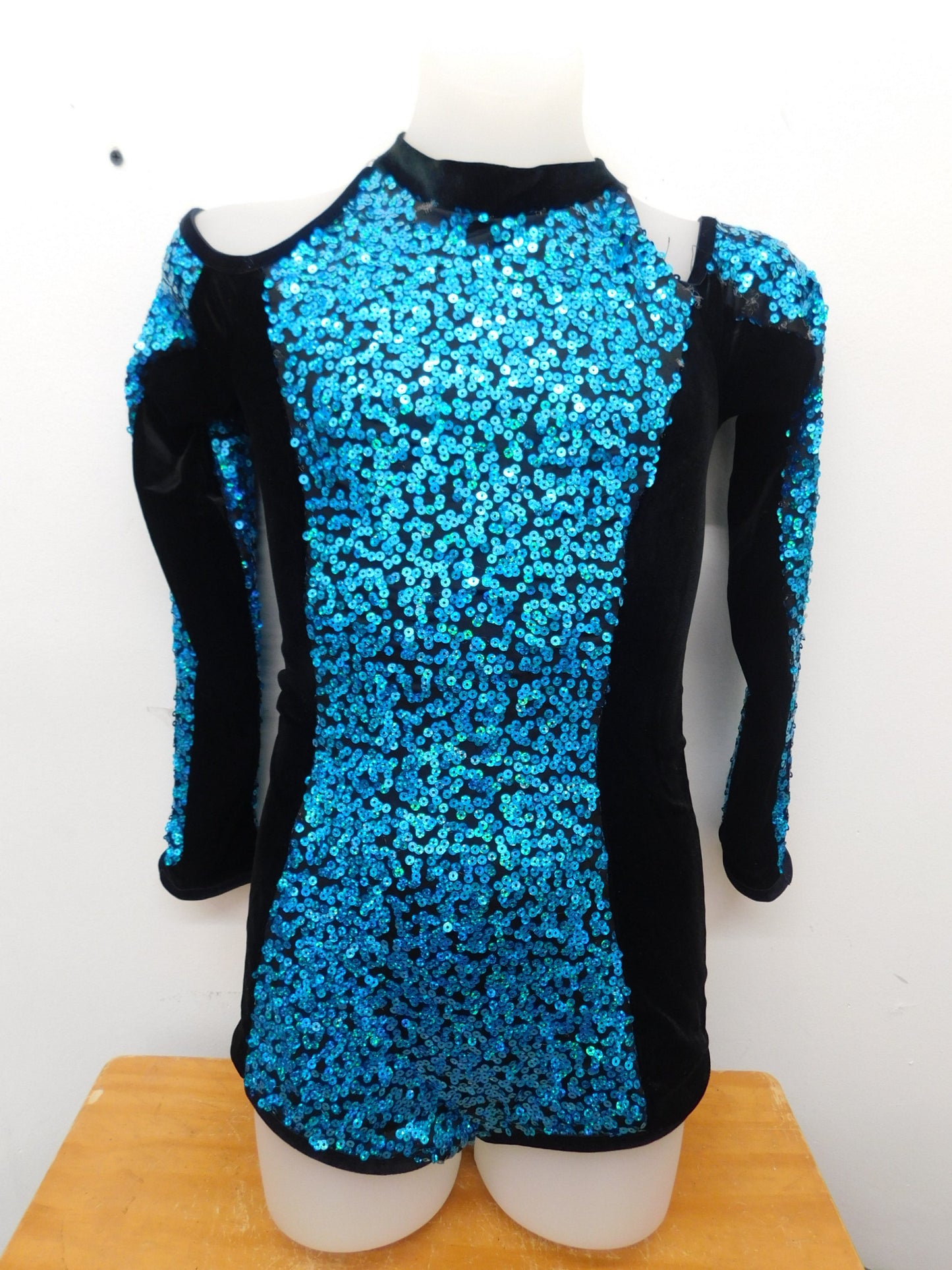 Pre-Owned Costume Costume Gallery  18657 Large Child Turquoise  Jazz