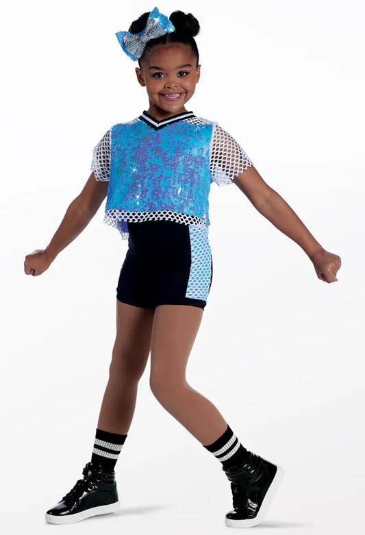 Pre-Owned Costume Weissman 14190 Intermediate Child Blue Jazz