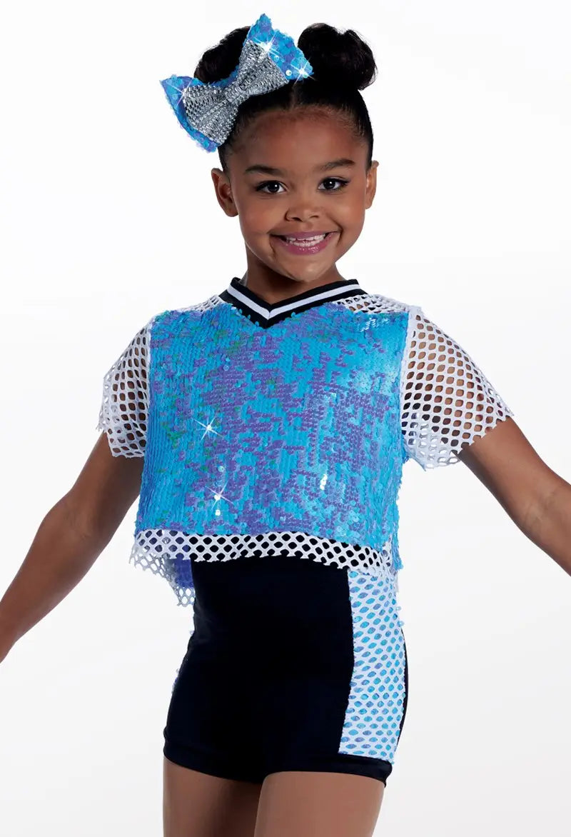 Pre-Owned Costume Weissman 14190 Intermediate Child Blue Jazz