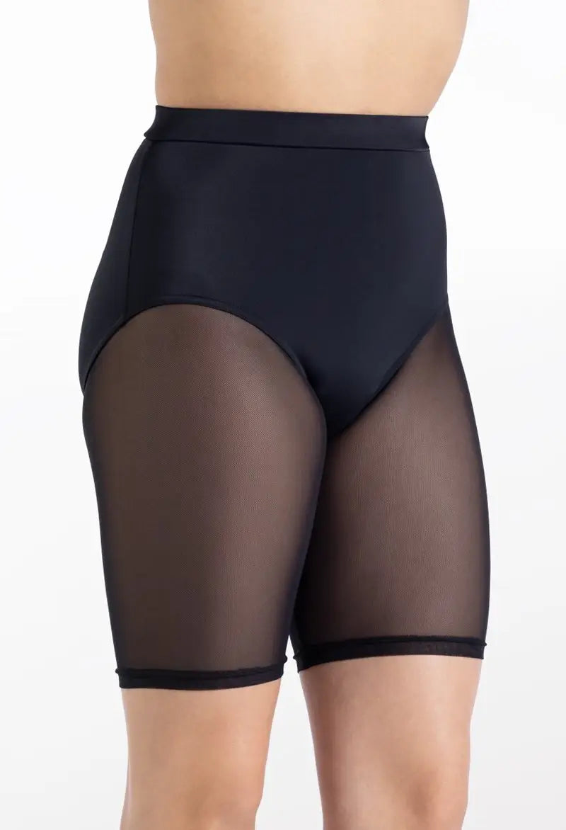 Pre-Owned Shorts Weissman 14429 Medium Adult Black Jazz Tap Contemporary Mesh
